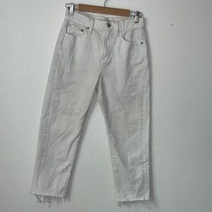 LAST CHANCE Madewell “perfect summer” destructed-hem edition jeans